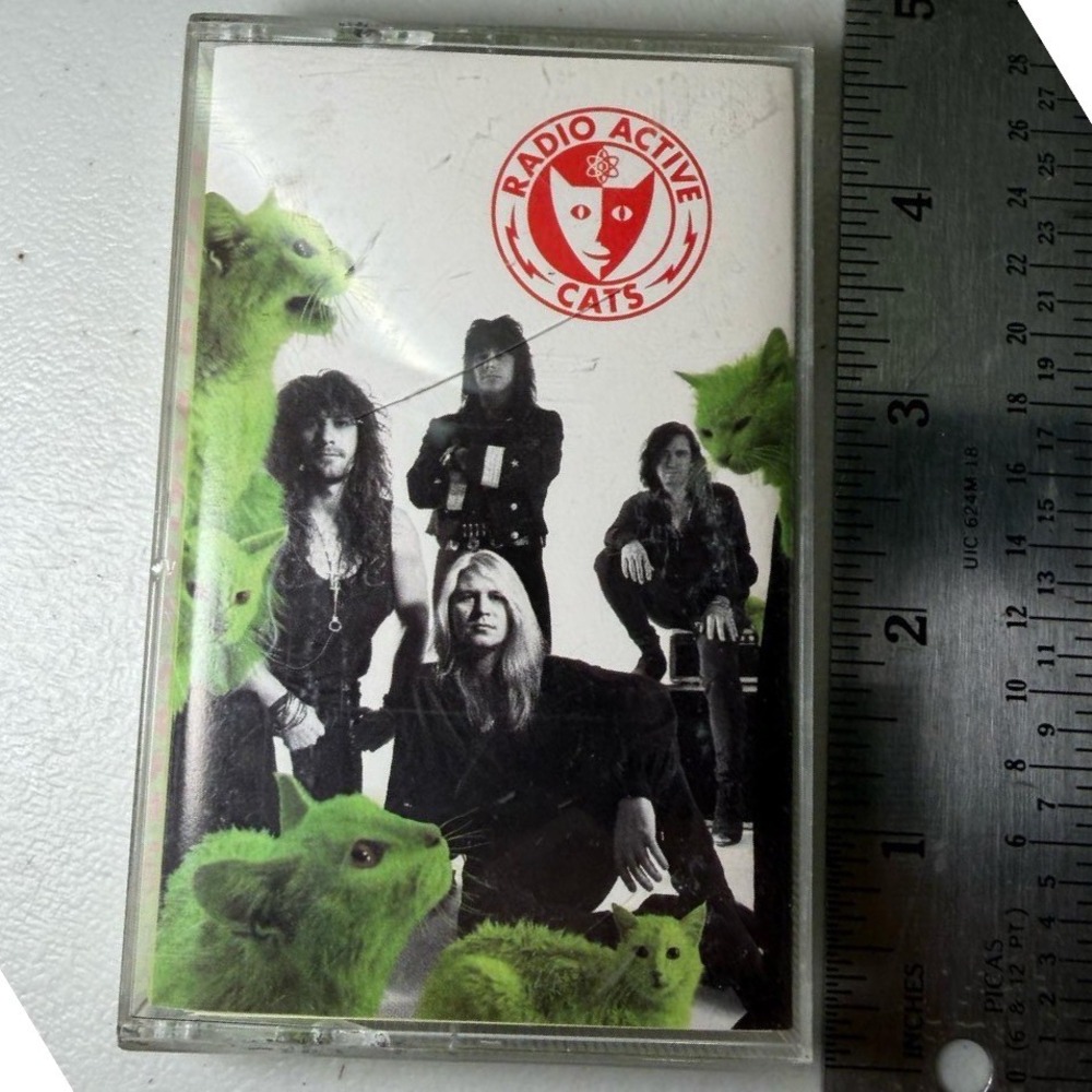 Radioactive Cats Cassette Tape 1991 Warner Bros Neon Green Digalog Alt Rock Rare